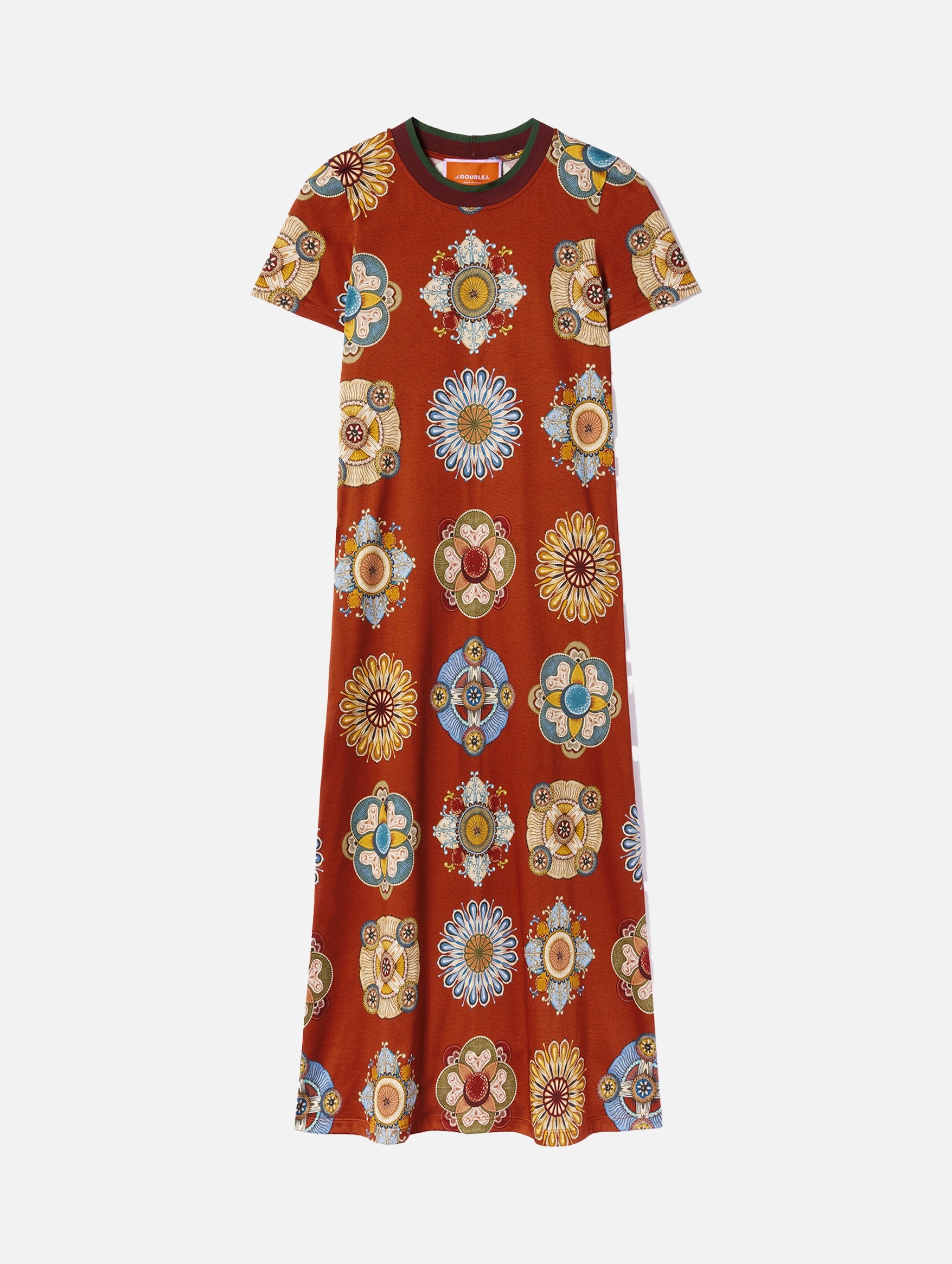 Sporty Swing Dress in Orange Nucleus