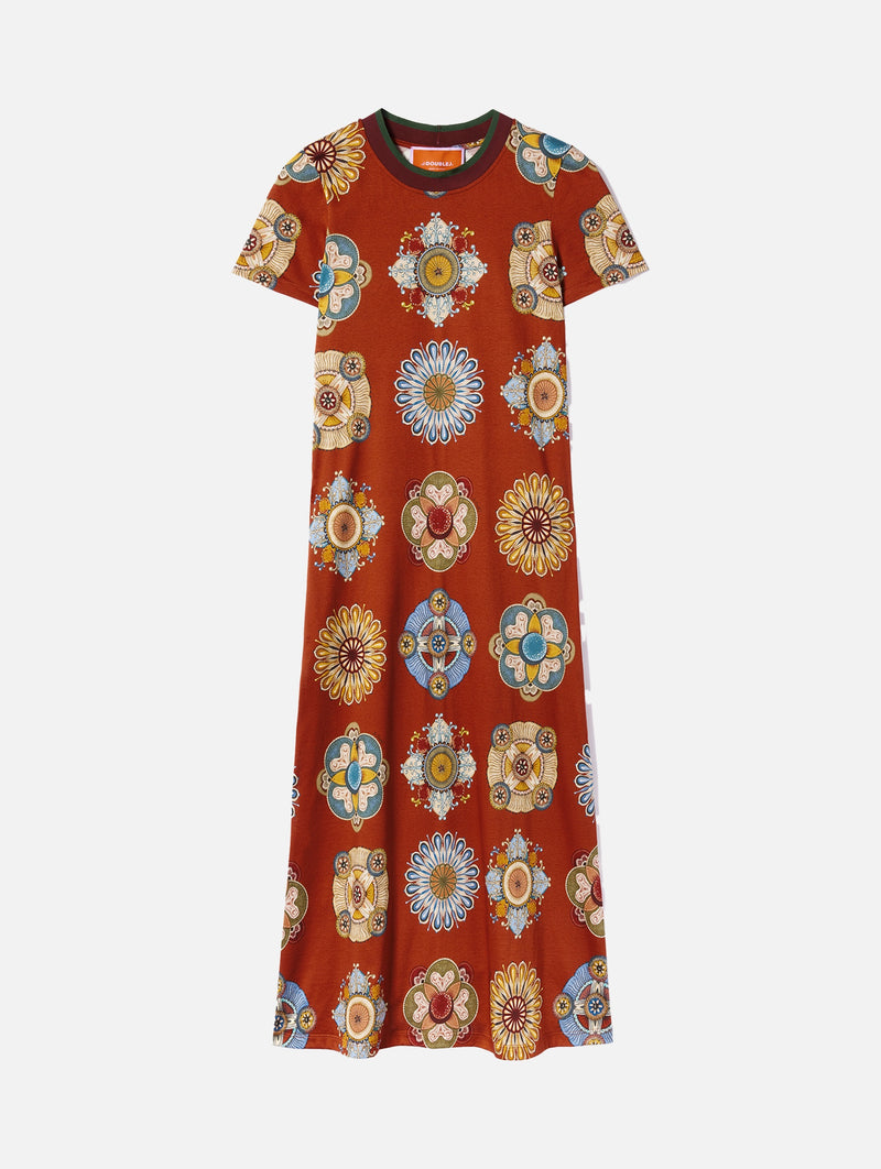 Sporty Swing Dress in Orange Nucleus