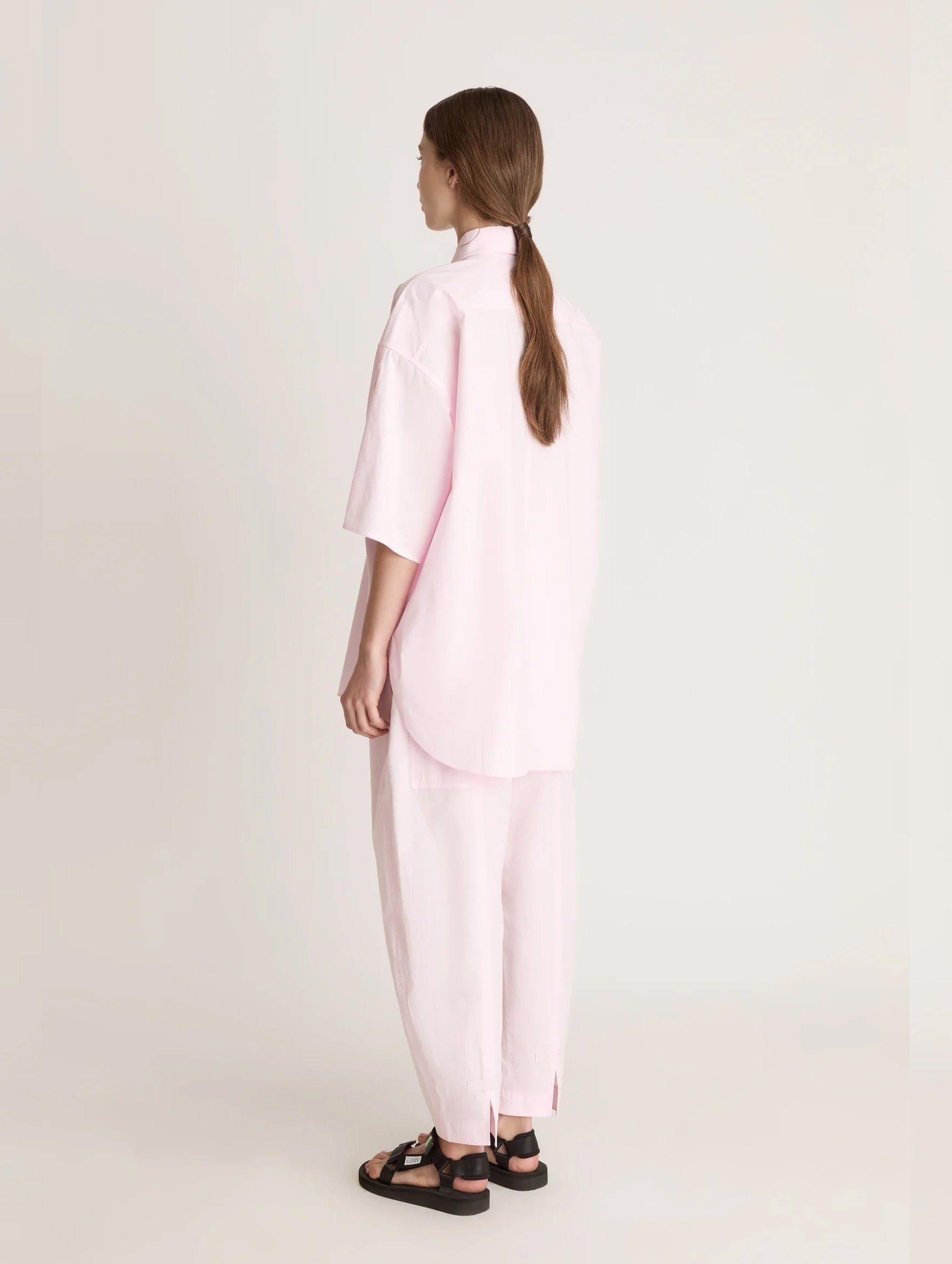 LM Poplin SS Shirt in Musk