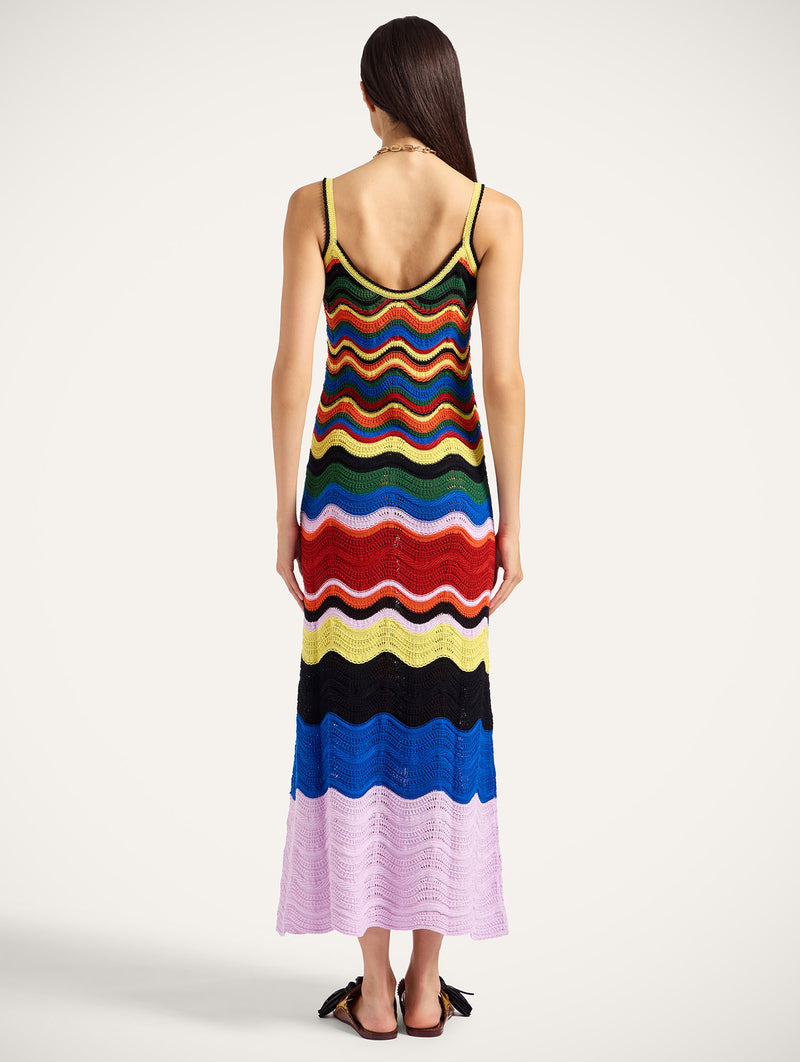 Chevron Sundress in Lilac & Blue