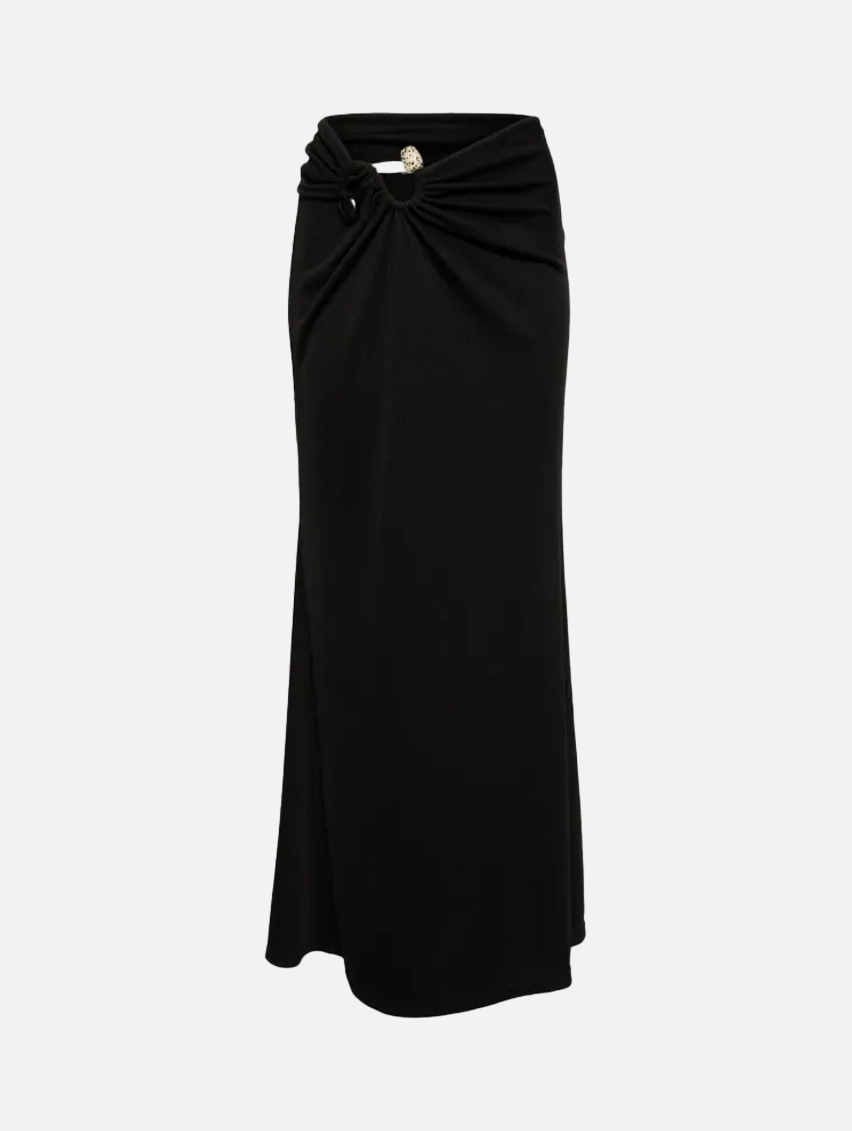 S-Buckle Suspension Skirt in Black