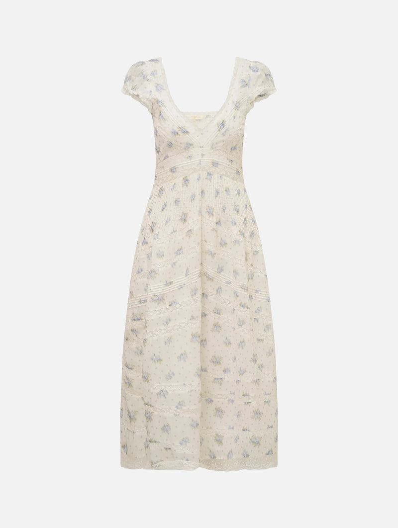 Suvi Cotton Dress in Arctic Vanilla