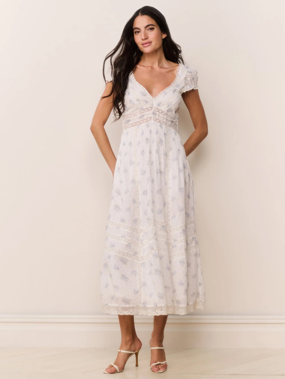 Suvi Cotton Dress in Arctic Vanilla