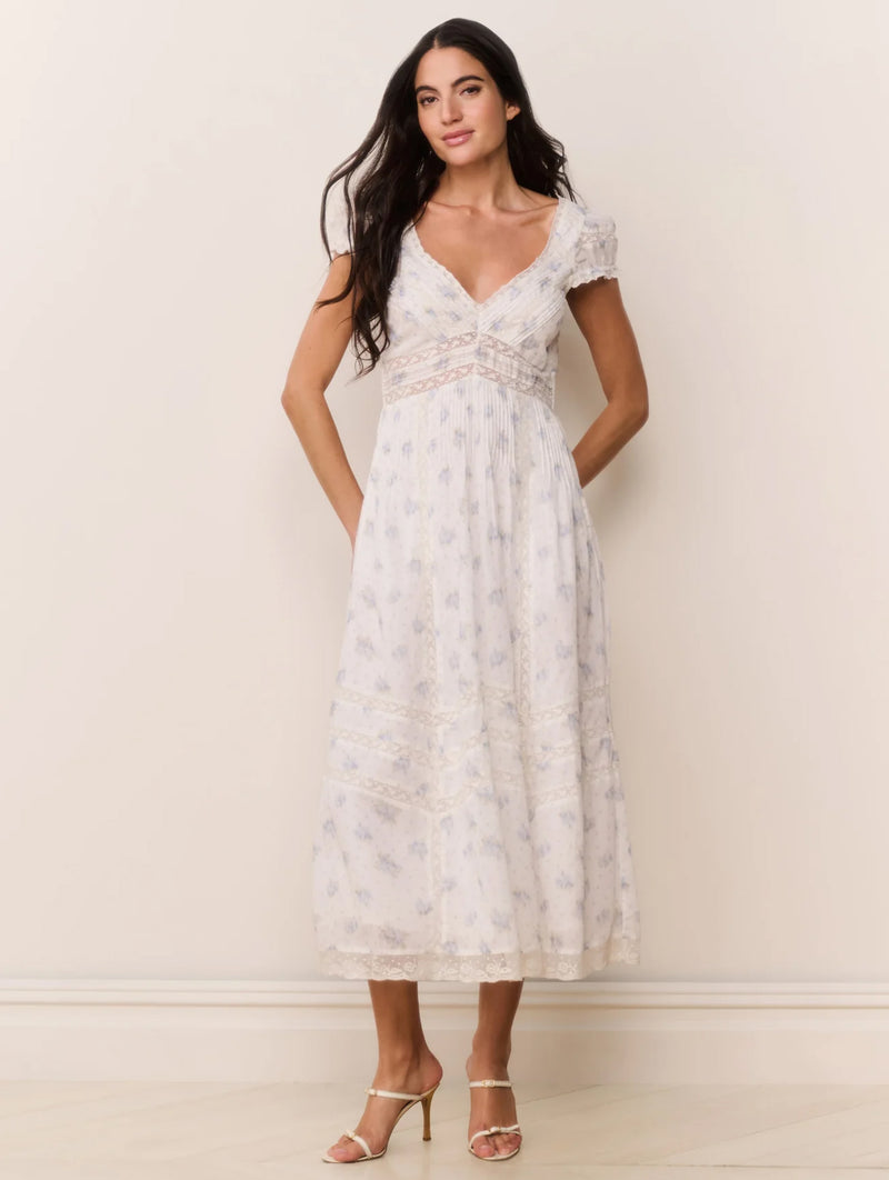 Suvi Cotton Dress in Arctic Vanilla