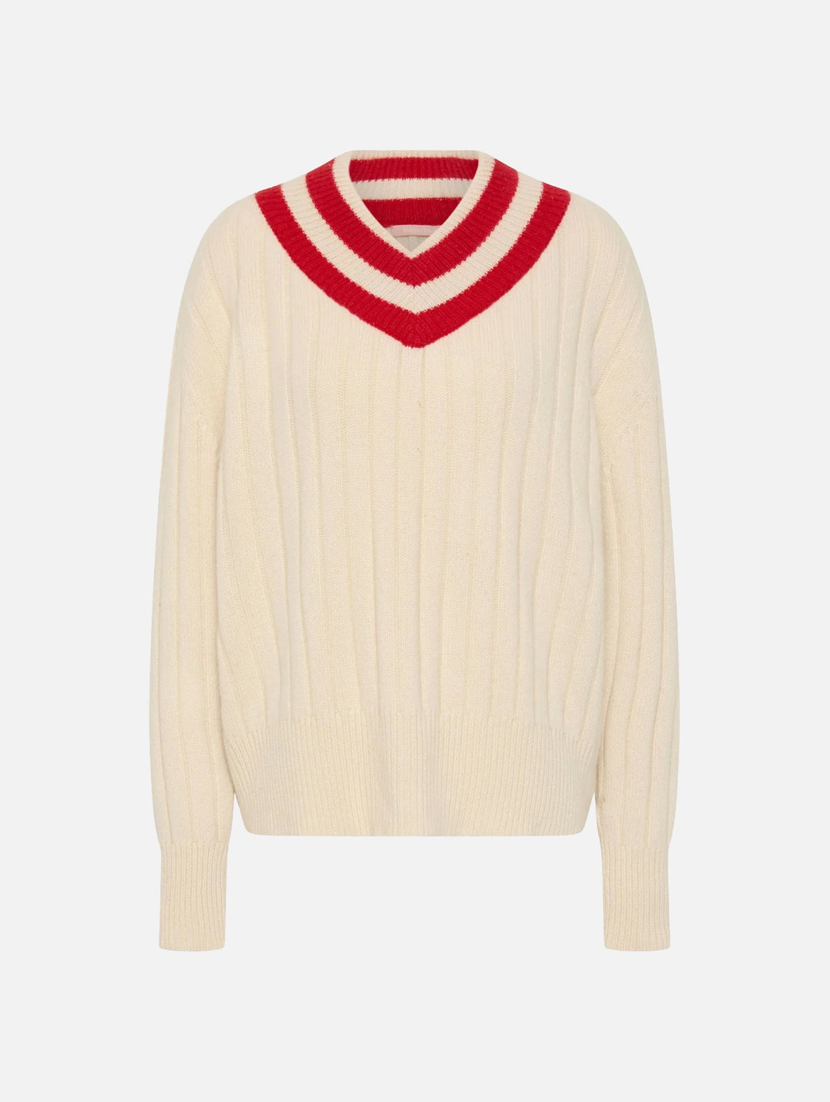 Been Loving You Too Long Sweater in Cherry and Milk