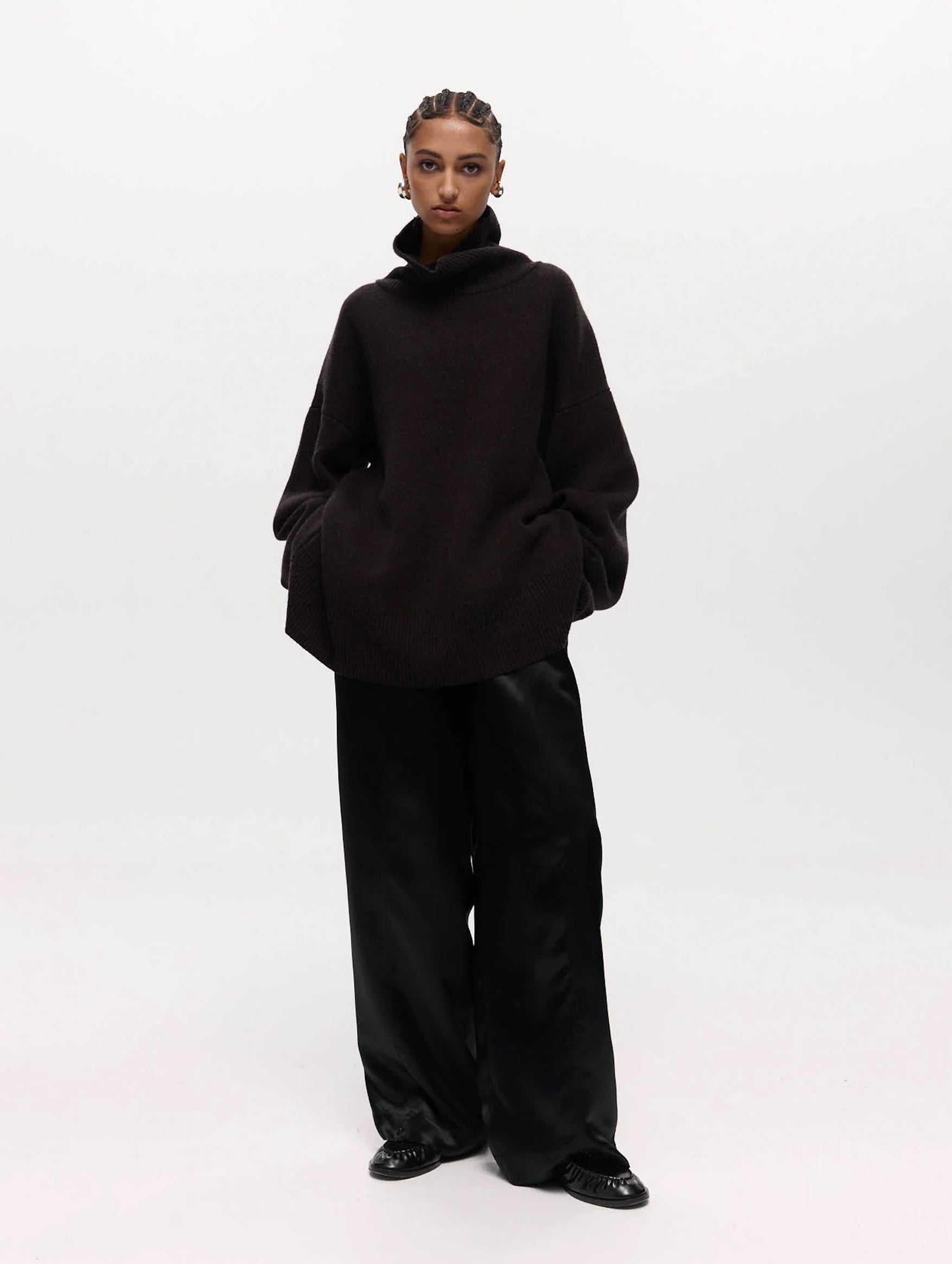 Theo Cashmere Jumper in Sable