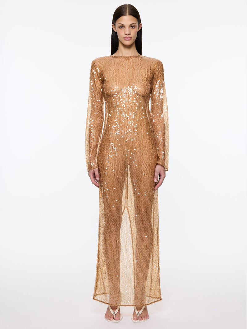 Thom Dress in Caramel