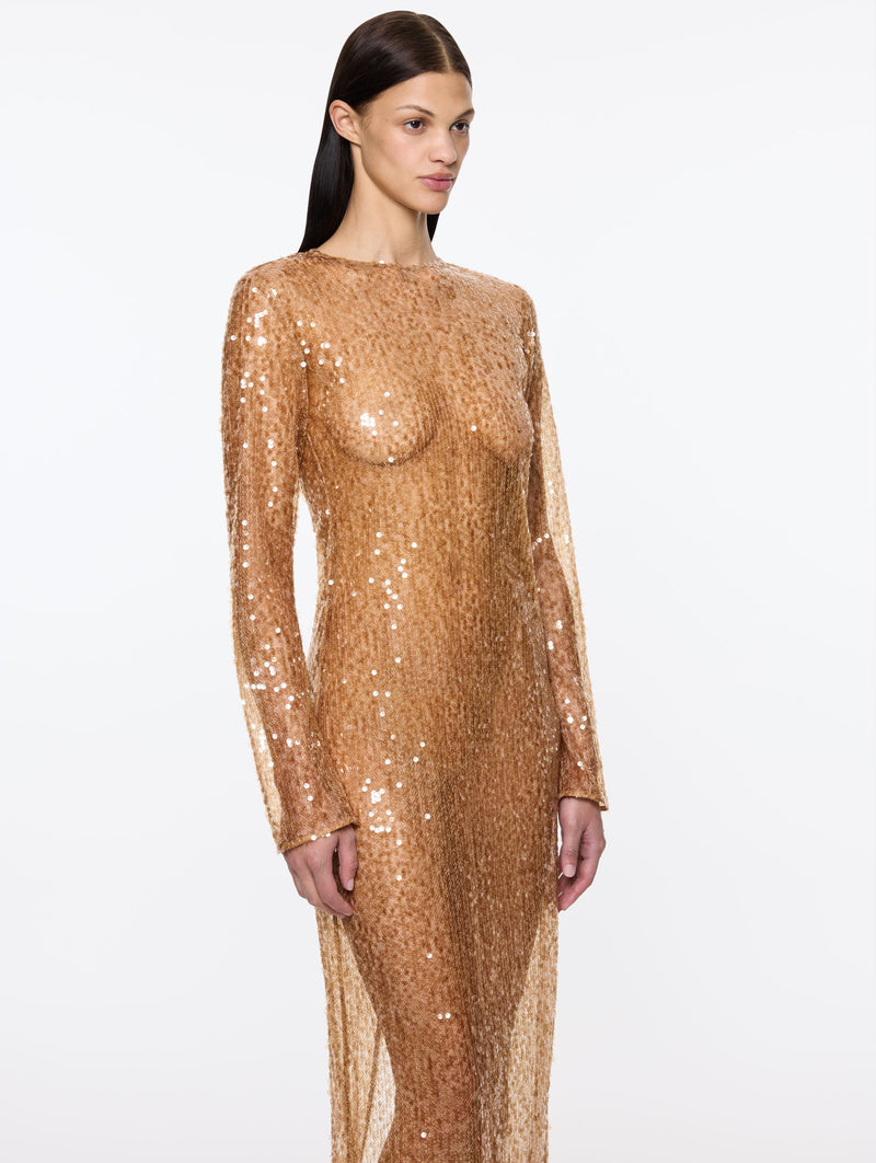 Thom Dress in Caramel