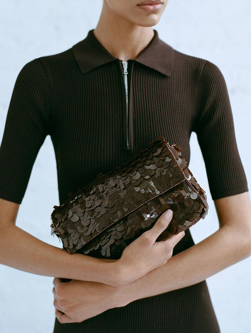 Timmy Convertible Shoulder Bag in Cacao