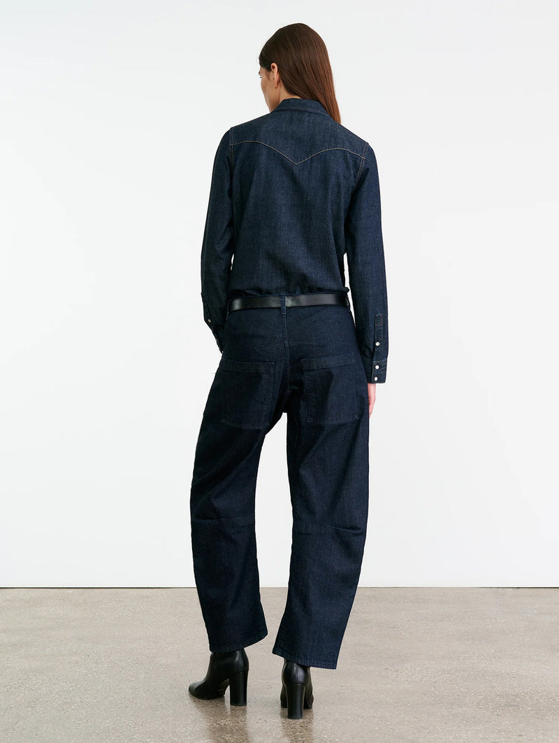 Travis Shirt in Indigo Rinse