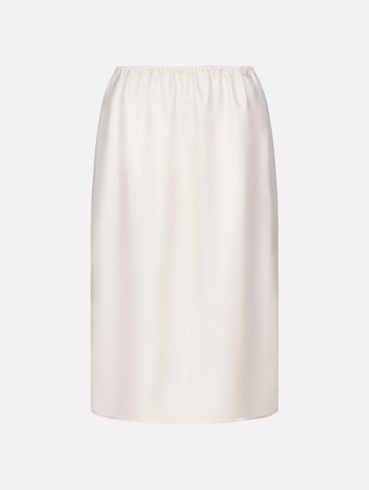 Vasali Silk twill Skirt in Ivory