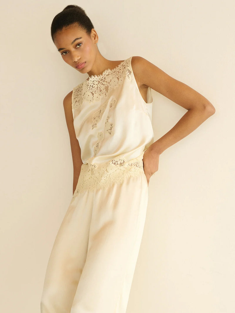 Viviane Top in Sea Salt