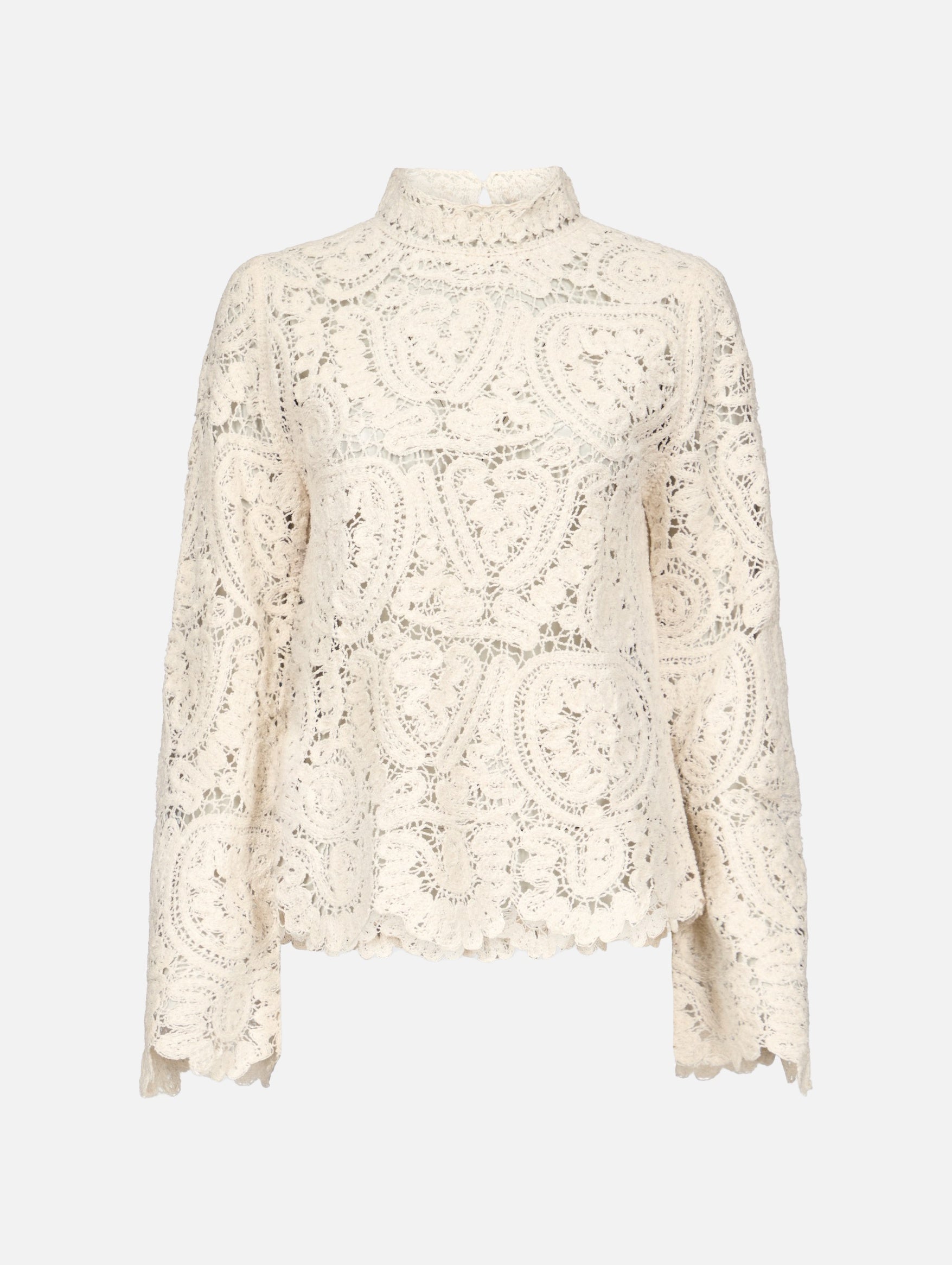 Wade Velvet Silk Knit Top in Ivory