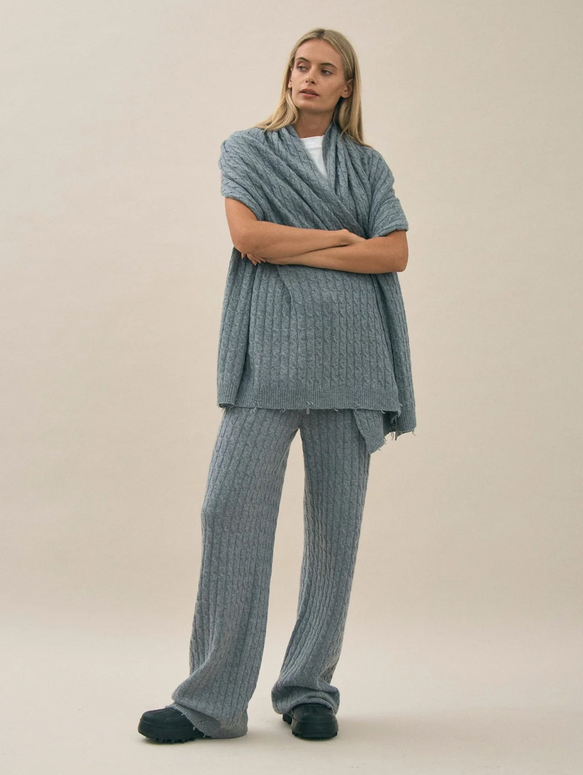 Cashmere Wrap in Grey