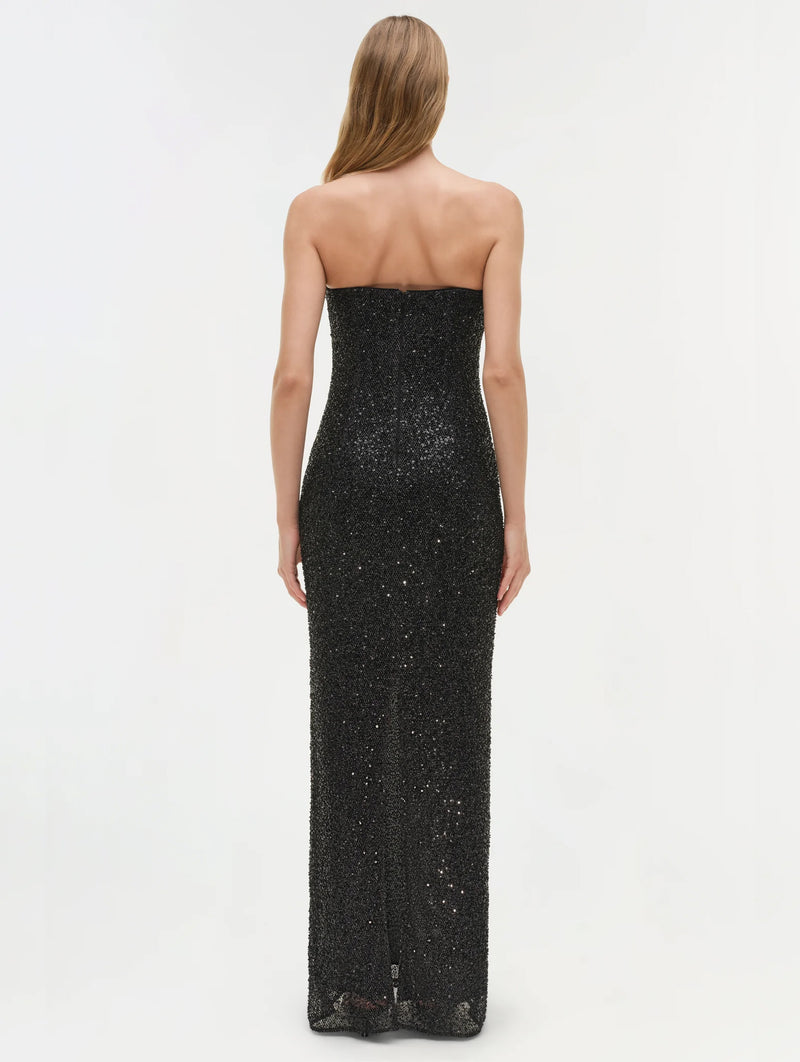 Xyla Sleeveless Midi Dress in Black