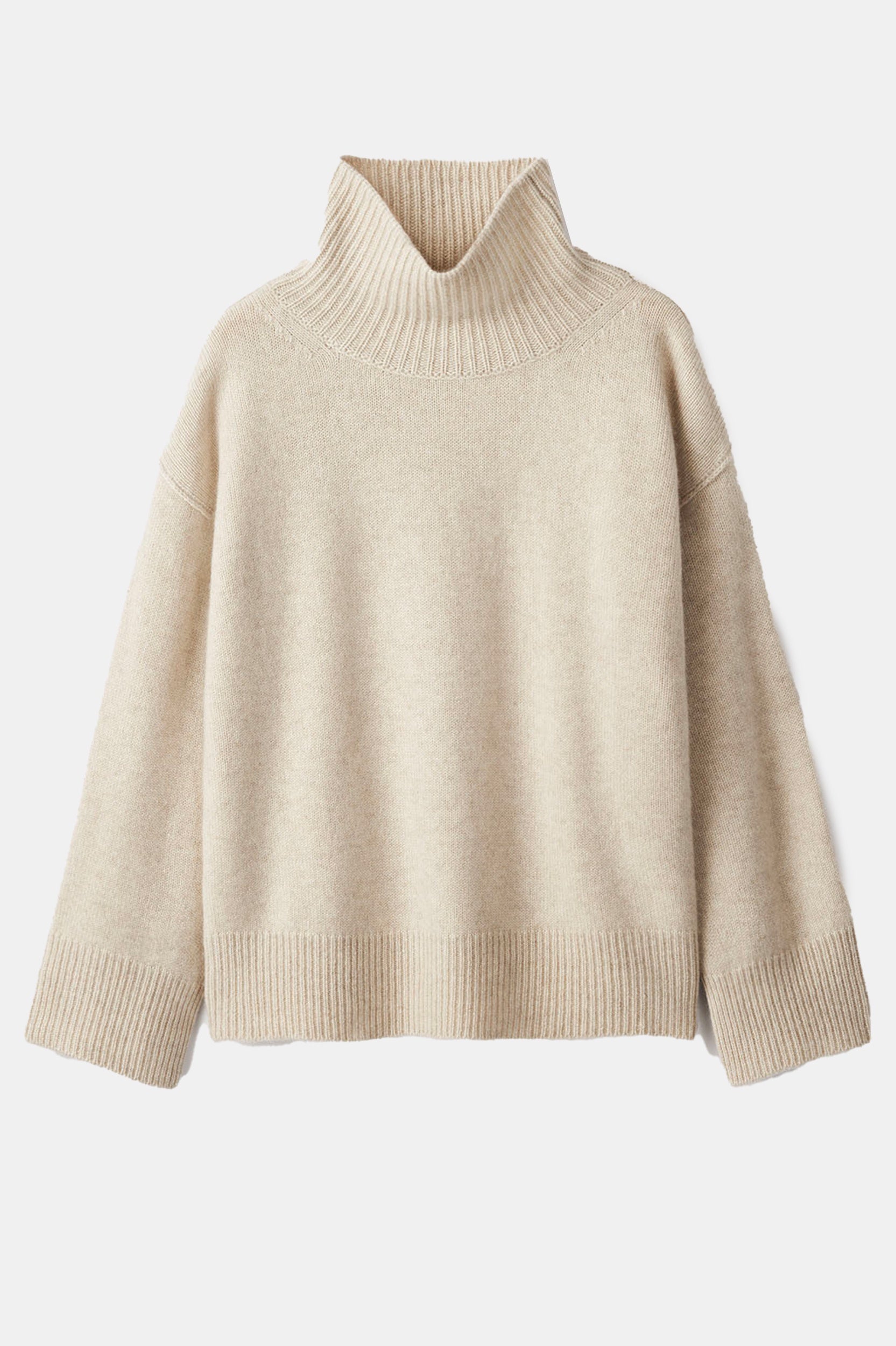 The Sandy Sweater | Mock neck cashmere sweater